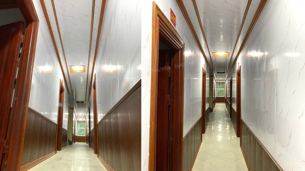 Ứng dụng tấm nhựa ốp tường nano trong trang trí homestay