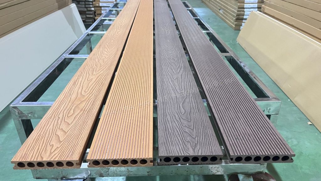 Sàn gỗ nhựa ngoài trời vân gỗ 3D cao cấp