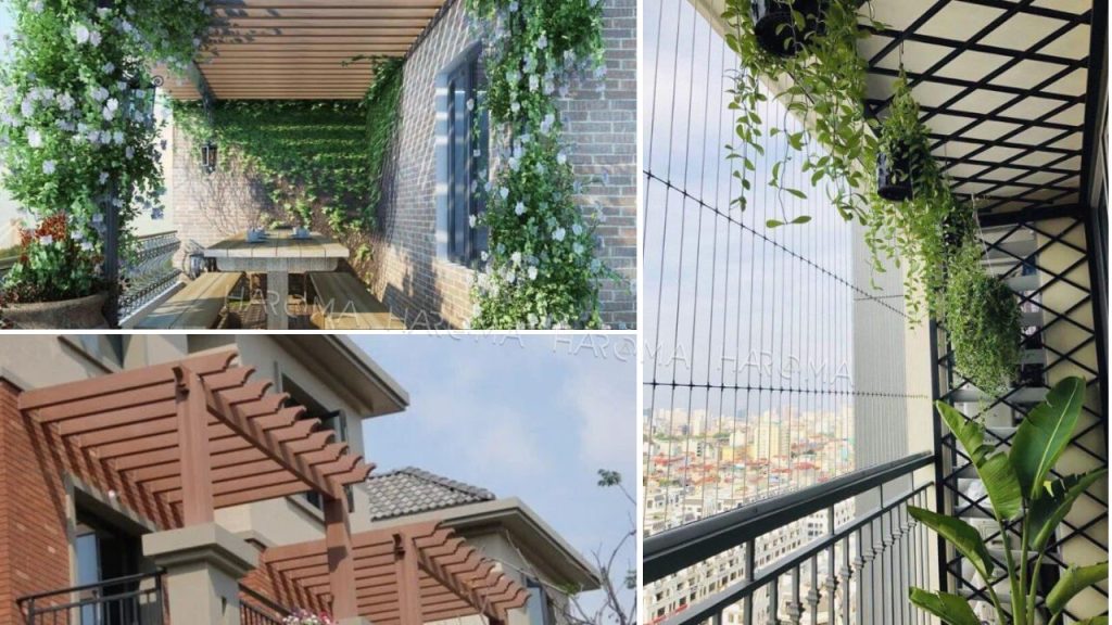 Giàn treo kiểu Pergola mini