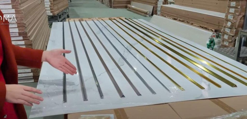 Lựa chọn thanh nẹp phù hợp khi thi công tấm PVC vân đá
