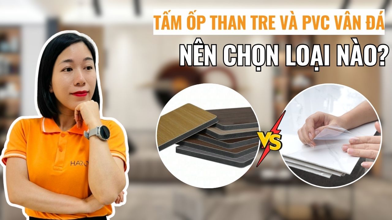 Tấm ốp than tre và PVC vân đá nên chọn loại nào phù hợp công trình?