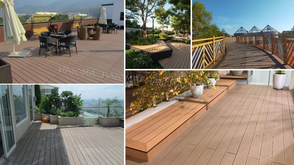 Ứng dụng sàn gỗ nhựa ngoài trời trong trang trí ngoại thất