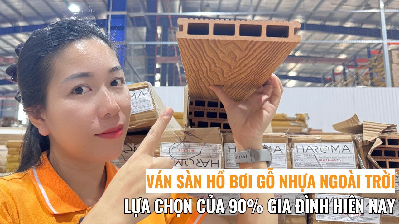 Ván sàn hồ bơi gỗ nhựa ngoài trời – Lựa chọn của 90% gia đình hiện nay