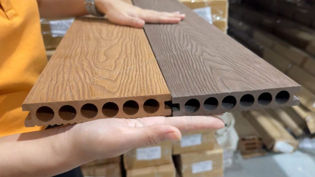 Gỗ nhựa ngoài trời sở hữu thiết kế chắc chắn