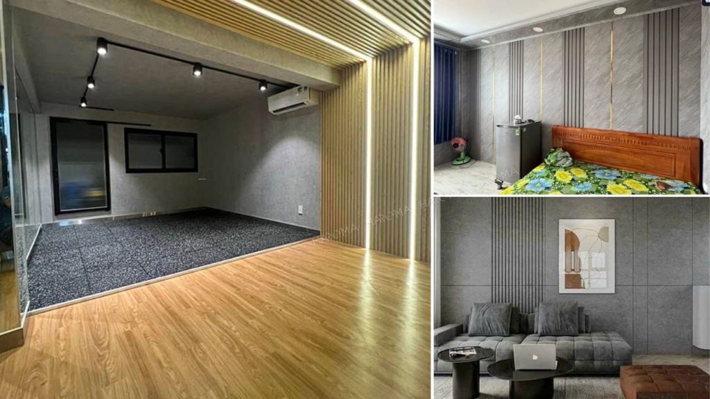 Ứng dụng tấm ốp tường trong trang trí nội thất