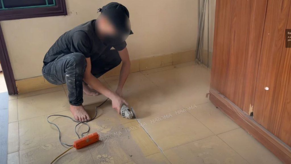 Chuẩn bị sàn nhà thi công