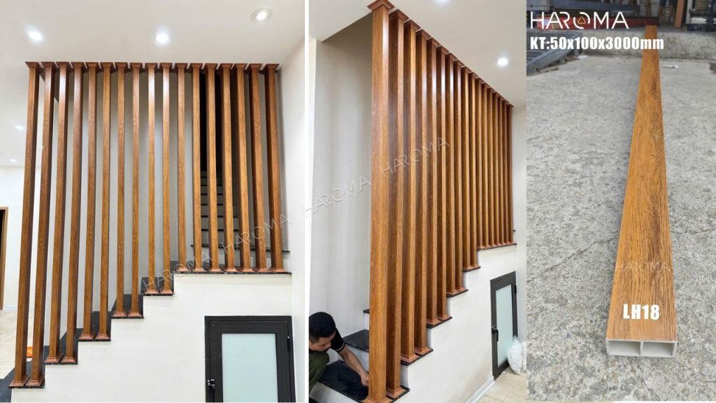 Công trình lam hộp nhựa thực tế