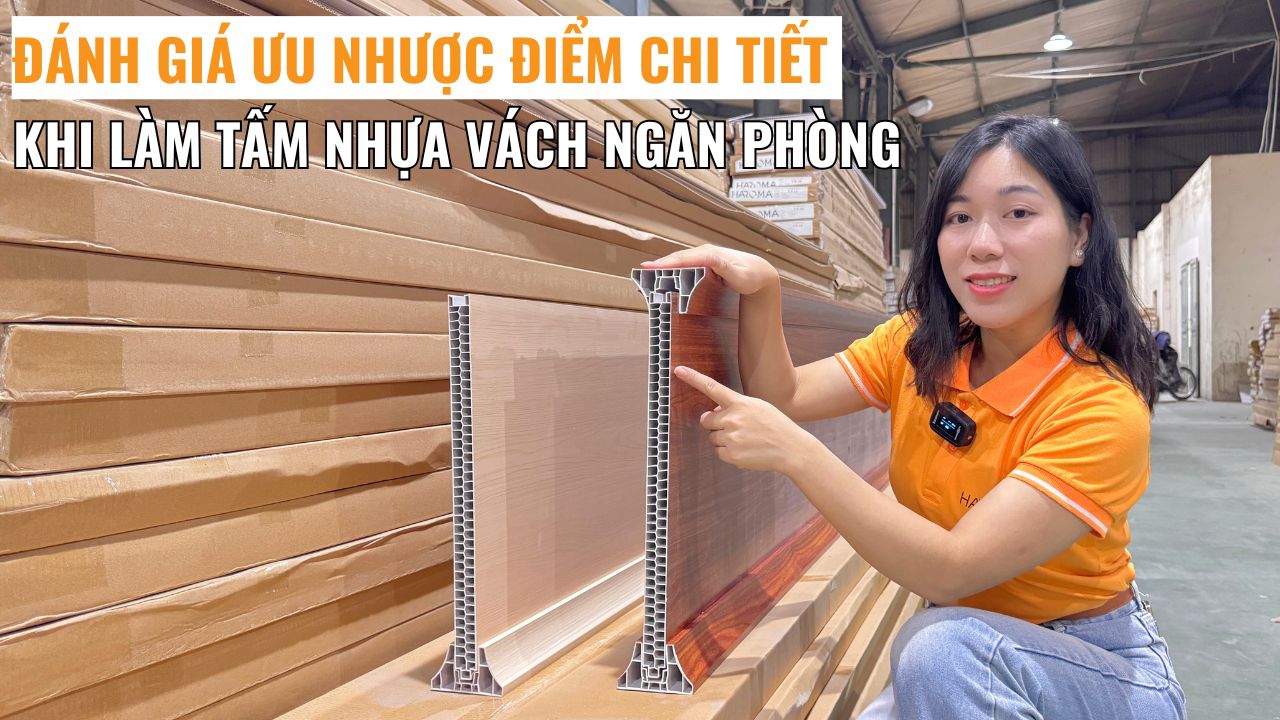Đánh giá ưu nhược điểm chi tiết khi làm tấm nhựa vách ngăn phòng 2 mặt 