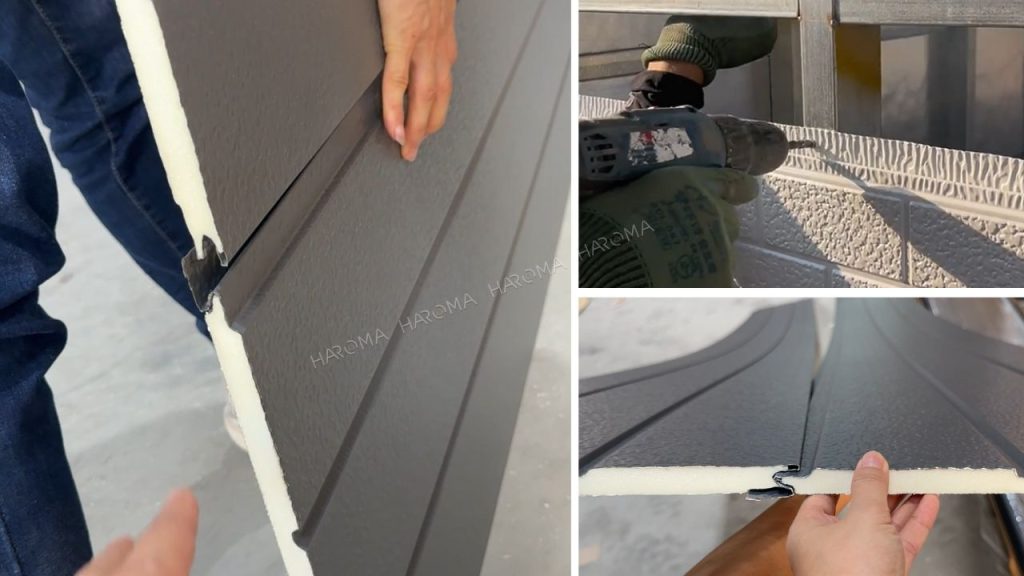 Thi công tấm panel ốp tường