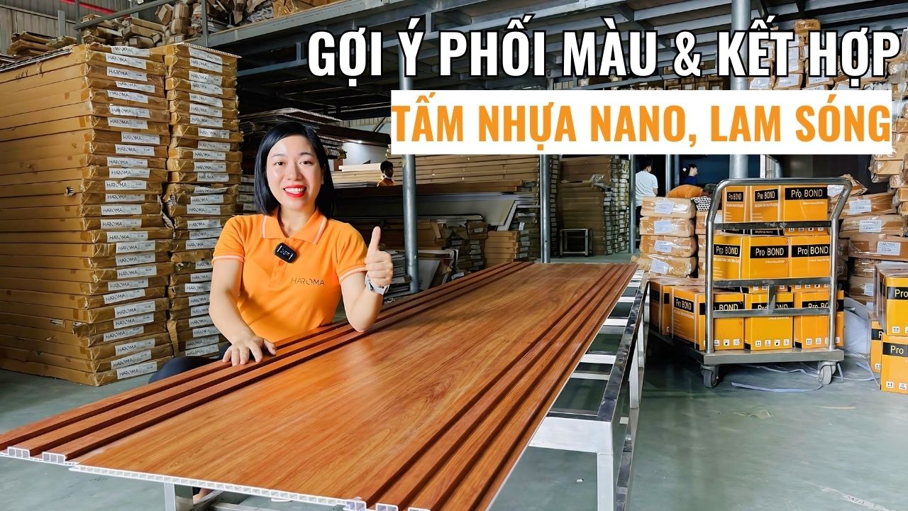 Gợi ý phối màu & kết hợp tấm nhựa nano, lam sóng cho phòng ngủ đẹp nhẹ nhàng, dễ chịu