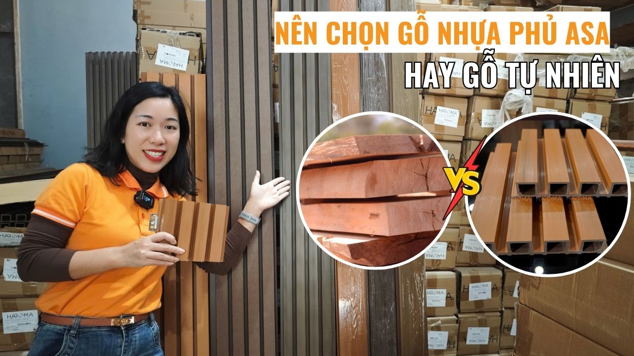 Nên chọn gỗ nhựa phủ ASA hay gỗ tự nhiên cho không gian ngoại thất?