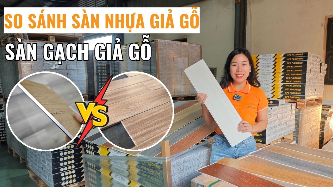 So sánh sàn nhựa giả gỗ dày 6.5mm và sàn gạch giả gỗ – Đâu là sự lựa chọn phù hợp nhất?