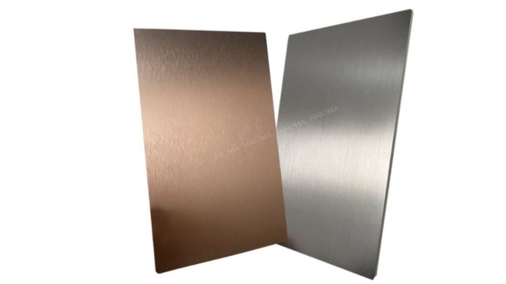 Tấm ốp than tre vân kim loại xước mô phỏng hoàn hảo vân kim loại tự nhiên