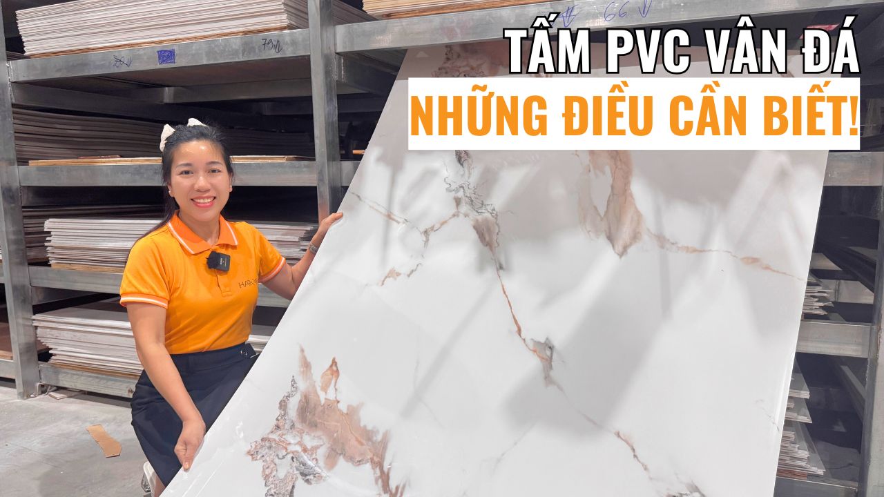 Tấm PVC vân đá:  Phân loại, ưu nhược điểm, báo giá, ứng dụng mới nhất 2026
