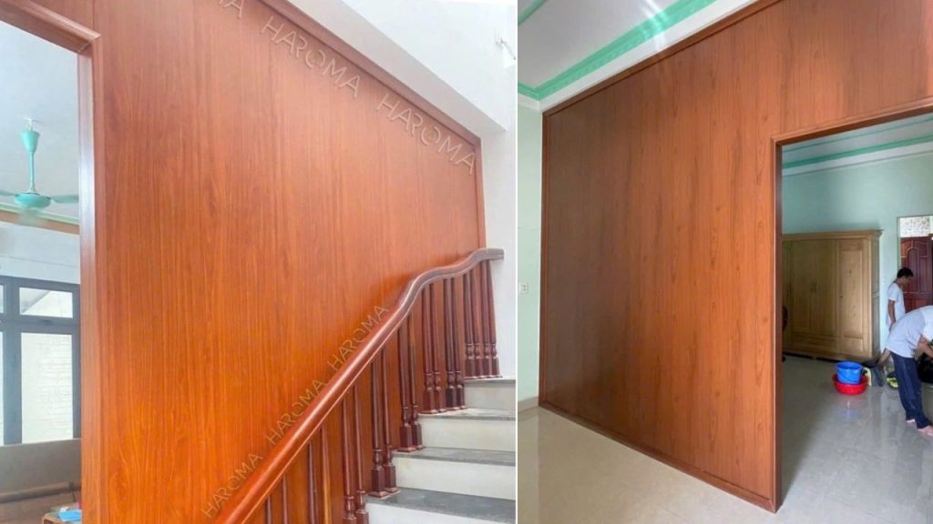 Tấm nhựa vách ngăn phòng nhựa thích hợp sử dụng cho không gian khô thoáng như cầu thang, phòng khách