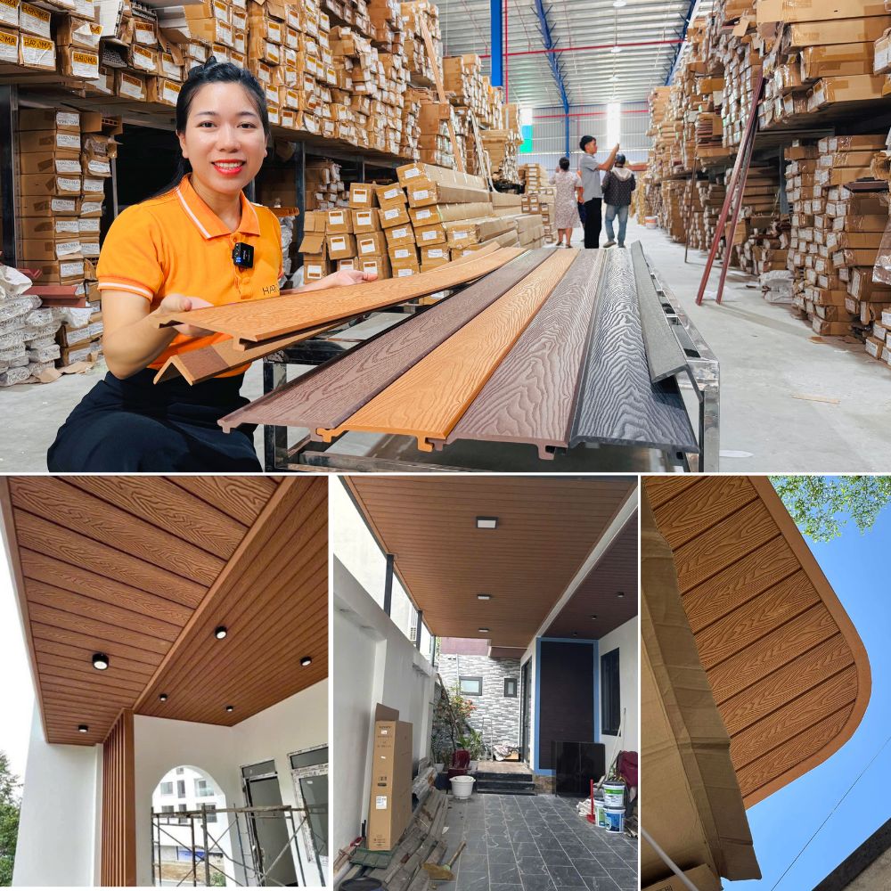 Tấm ốp gỗ nhựa ngoài trời có độ bền cao, chống ẩm mốc, nứt gãy và co ngót