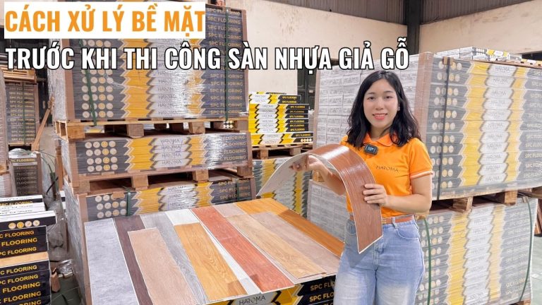 Cách xử lý bề mặt nền trước khi thi công sàn nhựa giả gỗ đúng chuẩn kỹ thuật