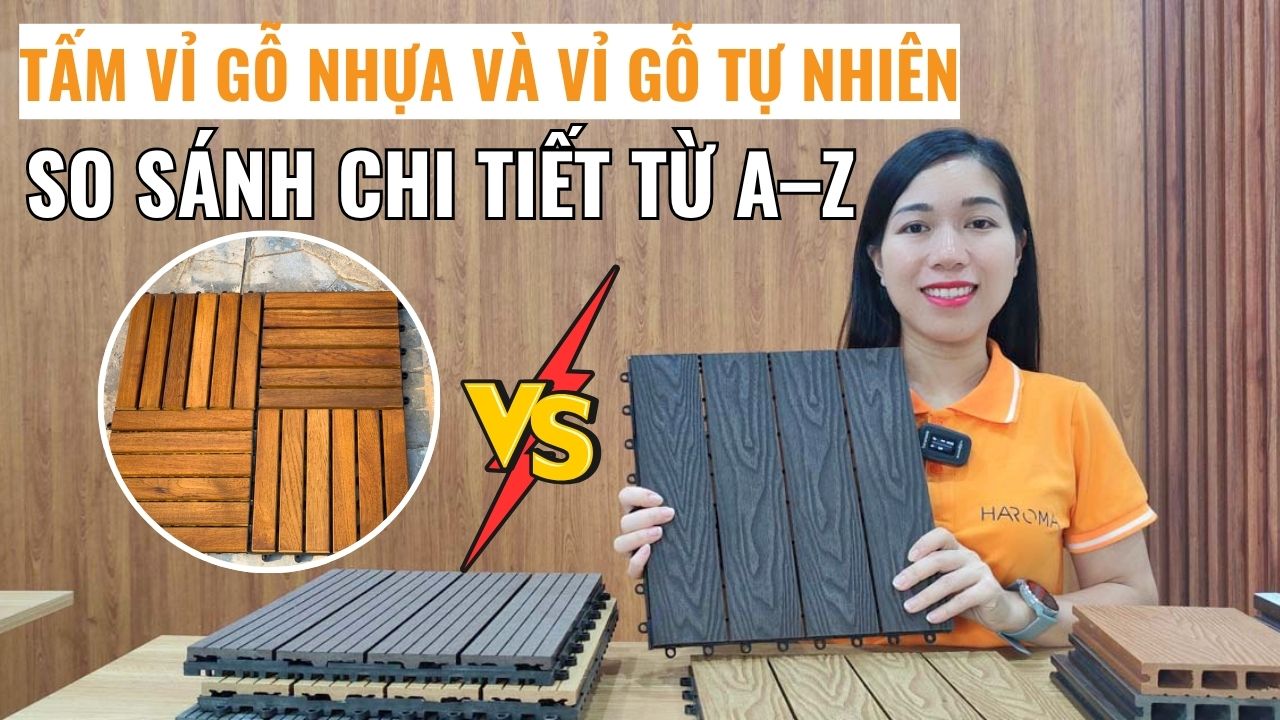 Tấm vỉ gỗ nhựa và vỉ gỗ tự nhiên khác nhau ra sao? So sánh chi tiết từ A–Z