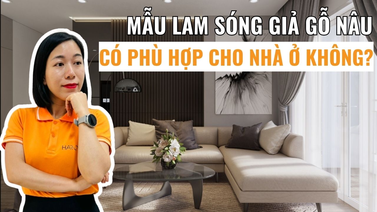 Tường ốp màu nâu có phù hợp cho nhà ở không? Ưu nhược điểm và mẫu lam sóng giả gỗ nâu đẹp