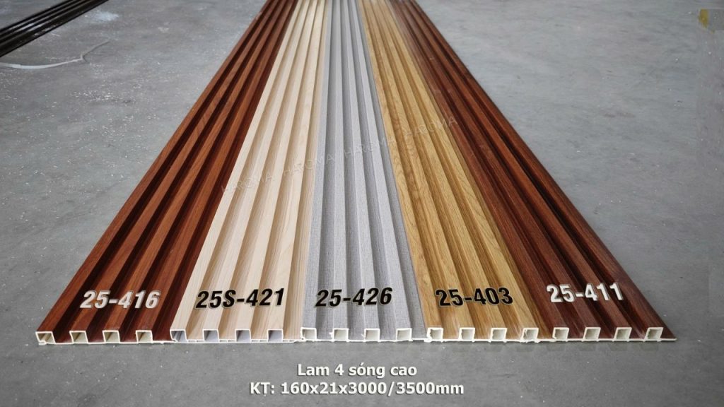 Lựa chọn lam sóng trong trang trí nội thất