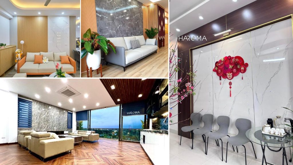 Ứng dụng tấm PVC vân đá trong trang trí nội thất