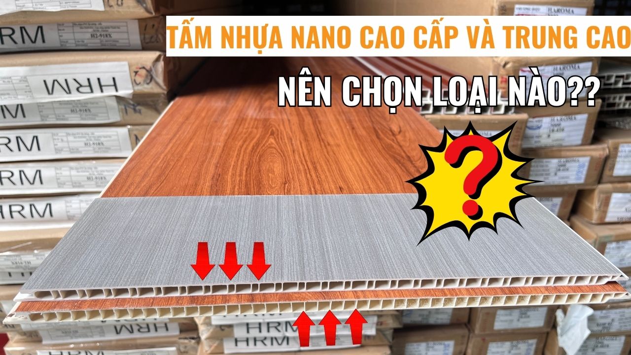 So sánh và báo giá tấm nhựa ốp tường nano cao cấp và trung cao! Nên chọn loại nào?