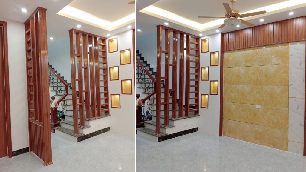 Ứng dụng thanh lam hộp nhựa vân gỗ