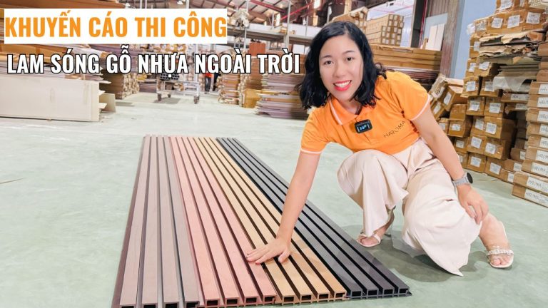 Khuyến cáo thi công lam sóng gỗ nhựa ngoài trời trang trí ngoại thất