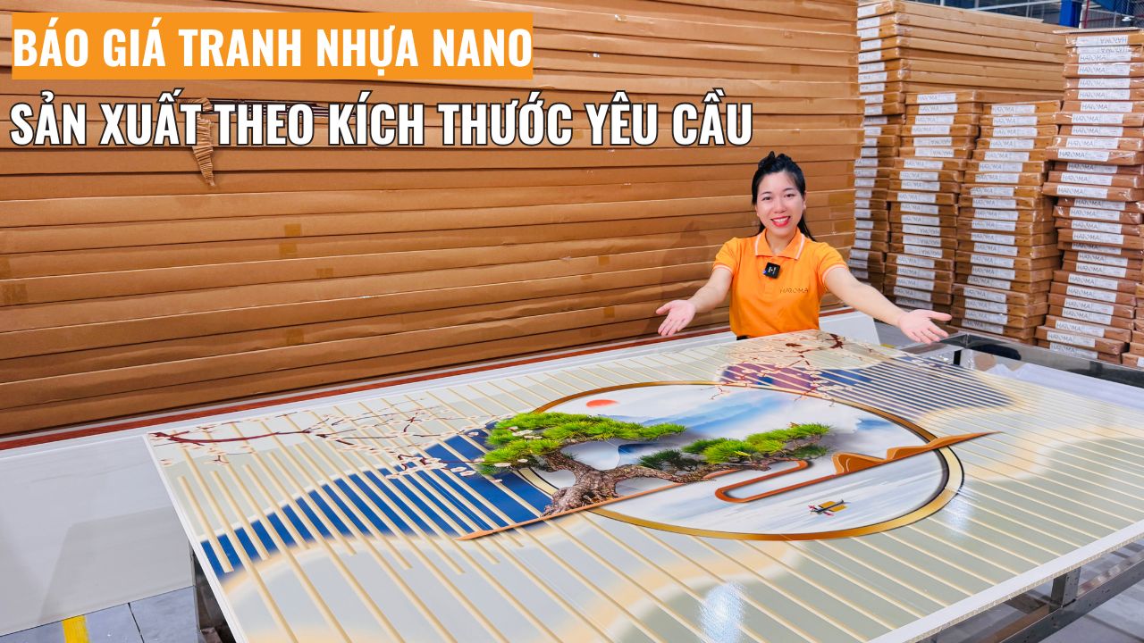 Báo giá tranh nhựa Nano sản xuất theo kích thước yêu cầu mới nhất