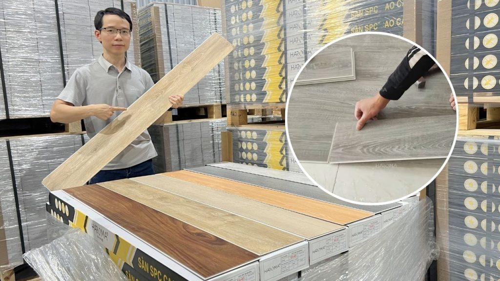 Sàn nhựa giả gỗ thi công cực đơn giản