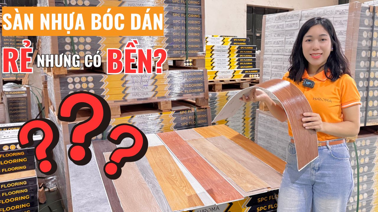 Sàn nhựa bóc dán có bền không? Yếu tố nào quyết định?