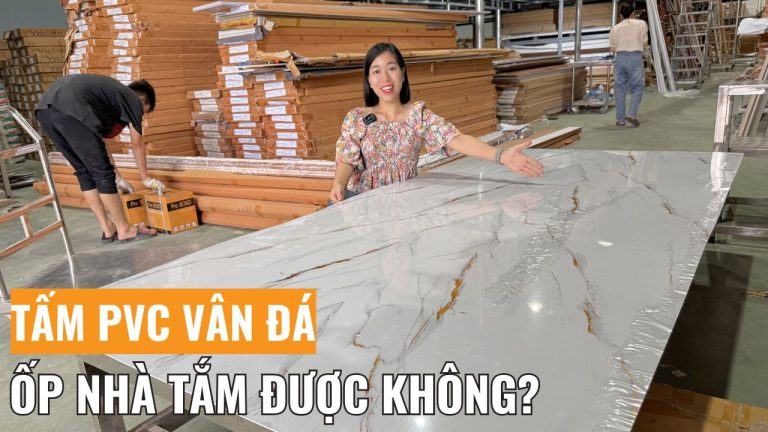 Tấm PVC vân đá ốp tường nhà tắm được hay không? Giải đáp chi tiết