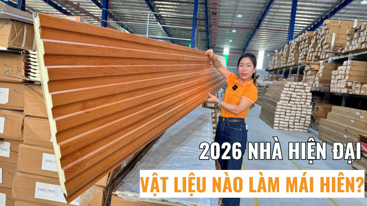 2026 rồi, nhà hiện đại dùng vật liệu nào làm mái hiên che nắng?