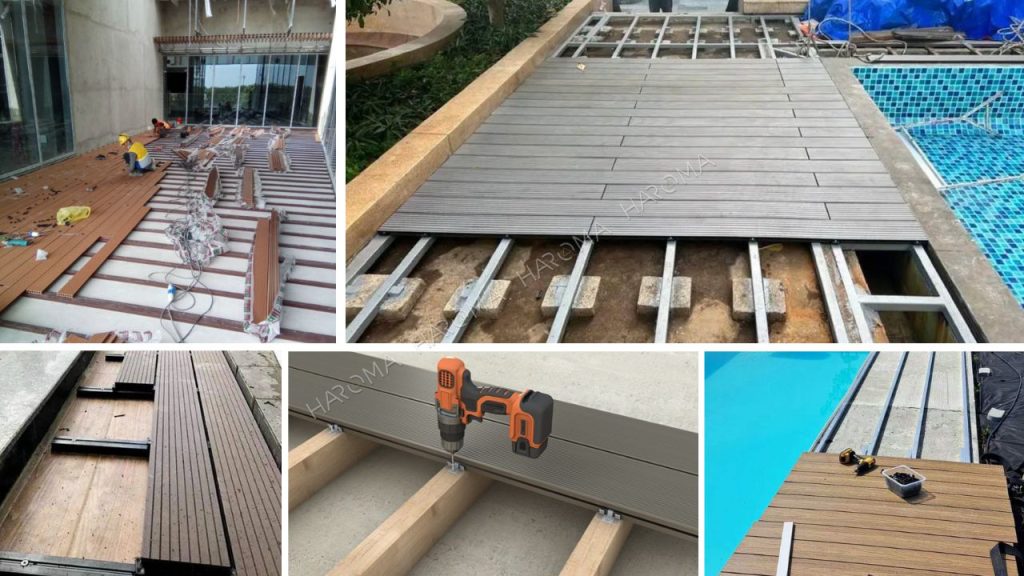 Chất lượng khung xương ảnh hưởng trực tiếp đến độ bền sàn gỗ nhựa ngoài trời