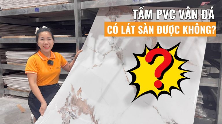 Tấm PVC vân đá có lát sàn được không?