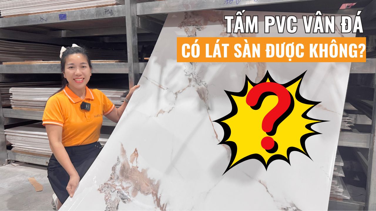 Tấm PVC vân đá có lát sàn được không?