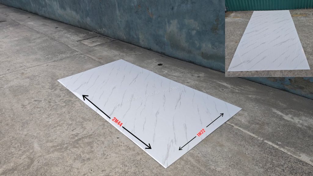 Tấm PVC vân đá có độ bền cao lên đến trên 10 năm