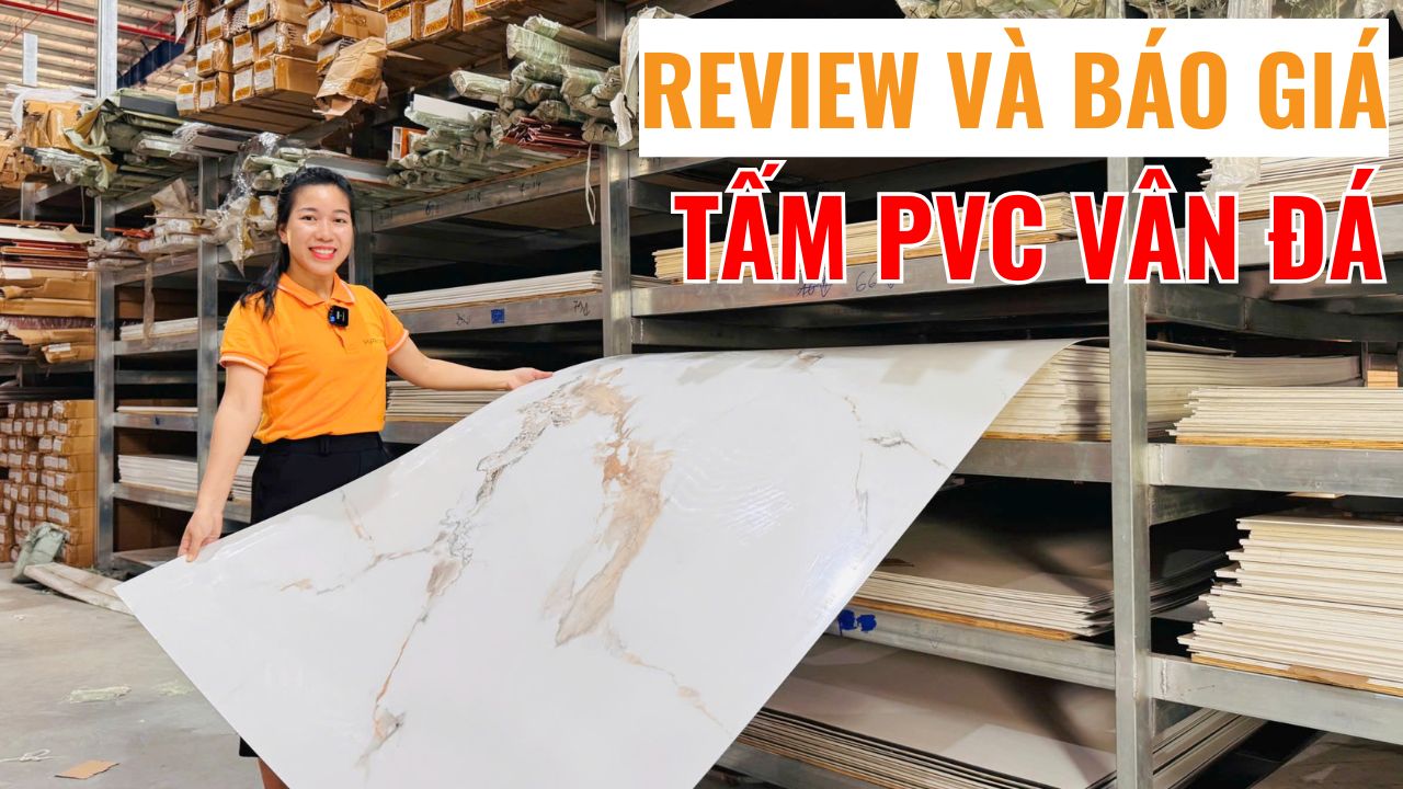 Review và báo giá tấm PVC vân đá mới nhất tháng 8