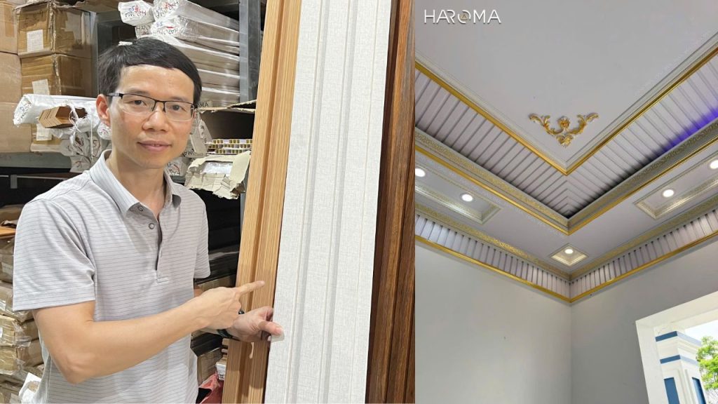 Tấm ốp nhựa lam sóng cải tạo nhà trang trí nội thất cực sang