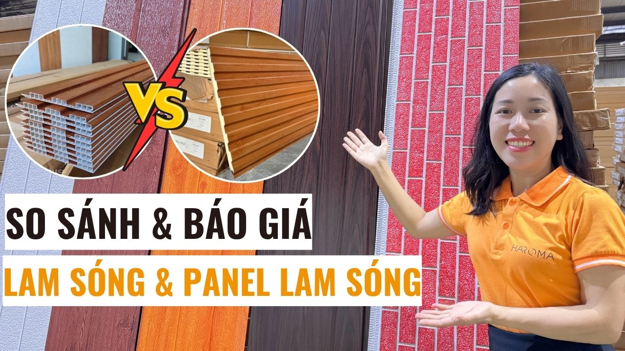 Phân biệt lam sóng nhựa và lam sóng hợp kim ốp tường trần