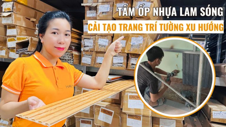 Tấm ốp nhựa lam sóng – Giải pháp cải tạo trang trí tường xu hướng
