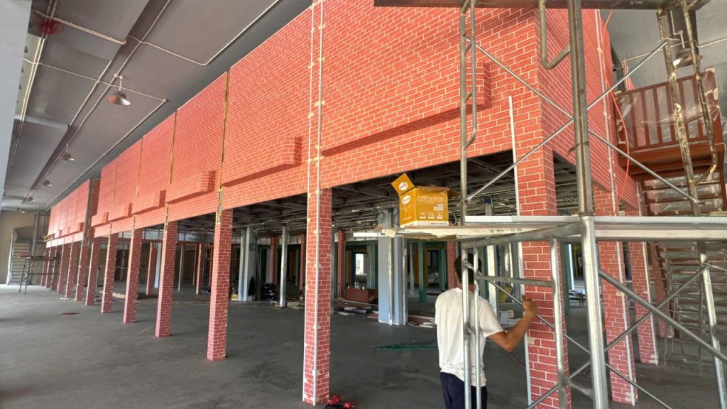 Tấm panel tôn xốp cách nhiệt Haroma vân gạch đỏ