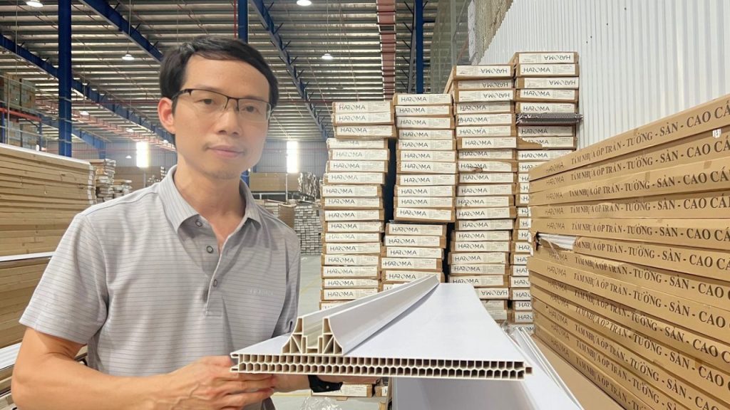 Vách ngăn phòng nhựa Haroma sở hữu thiết kế cốt kép tổ ong đanh chắc