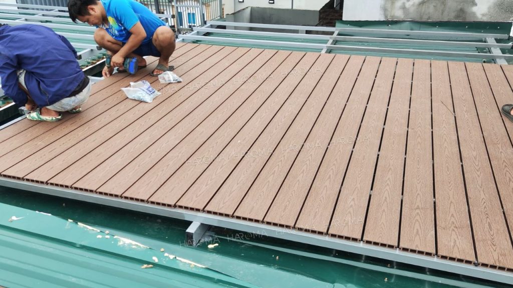 Ứng đụng gỗ nhựa ngoài trời trang trí ngoại thất