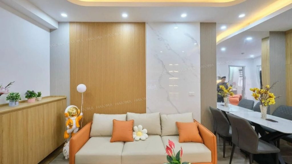 Tấm PVC vân đá ốp tường với chi phí hợp lý